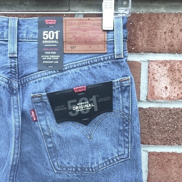 Levi’s 501 High Rise Straight Leg Jeans 24x30 NWT - Picture 6 of 16